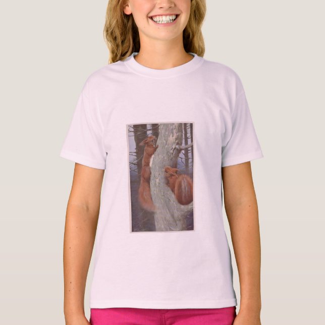 EKORREN (Sciurus vulgaris) T Shirt (Framsida)