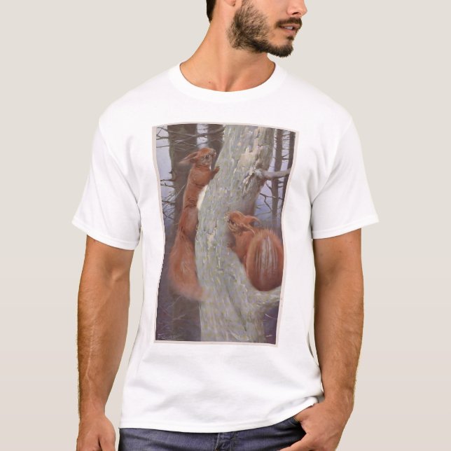 EKORREN (Sciurus vulgaris) T Shirt (Framsida)