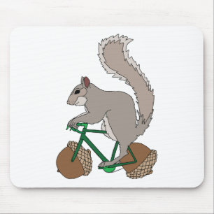 Ekorreridningcykel med ekollonhjul musmatta