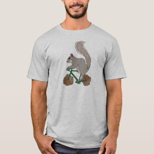 Ekorreridningcykel med ekollonhjul tee shirt
