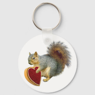 Ekorrevalentin Keychain Nyckelring