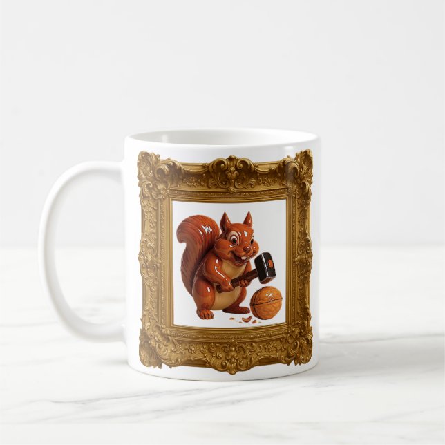 Ekorrhammare Överraskning Kaffemugg (Vänster)