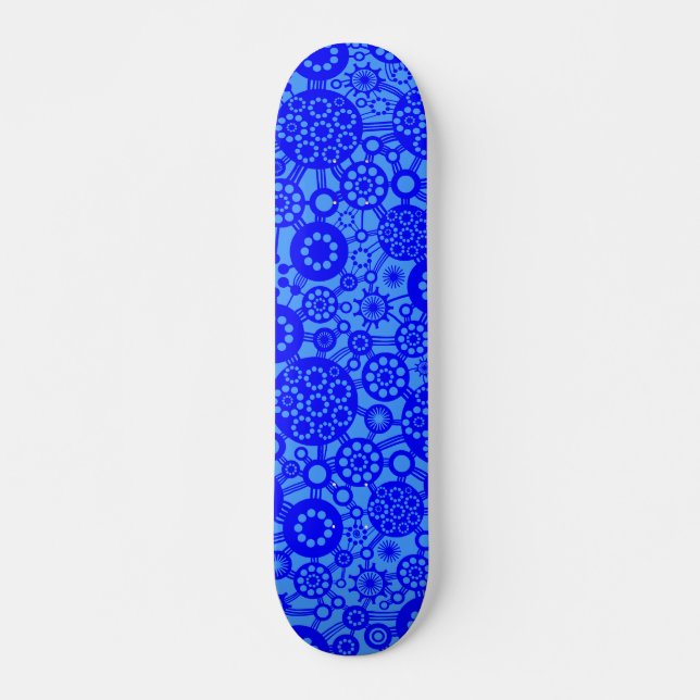 Ekosystem - blått på Baby blue Skateboard Bräda 21,5 Cm (Framsida)