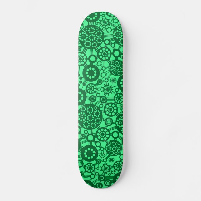 Ekosystem - Forest Grönt on Mint Grönt Skateboard Bräda 19,5 Cm (Framsida)