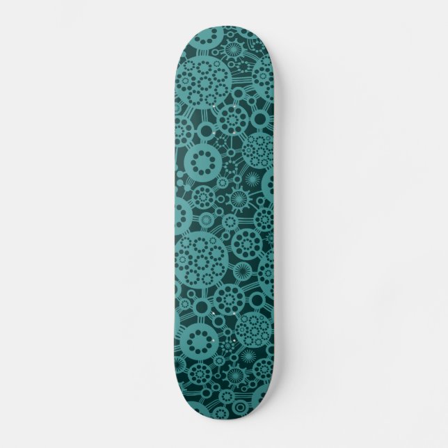 Ekosystem - Havets Grönt för Mörk grönt vatten Skateboard Bräda 21,5 Cm (Framsida)