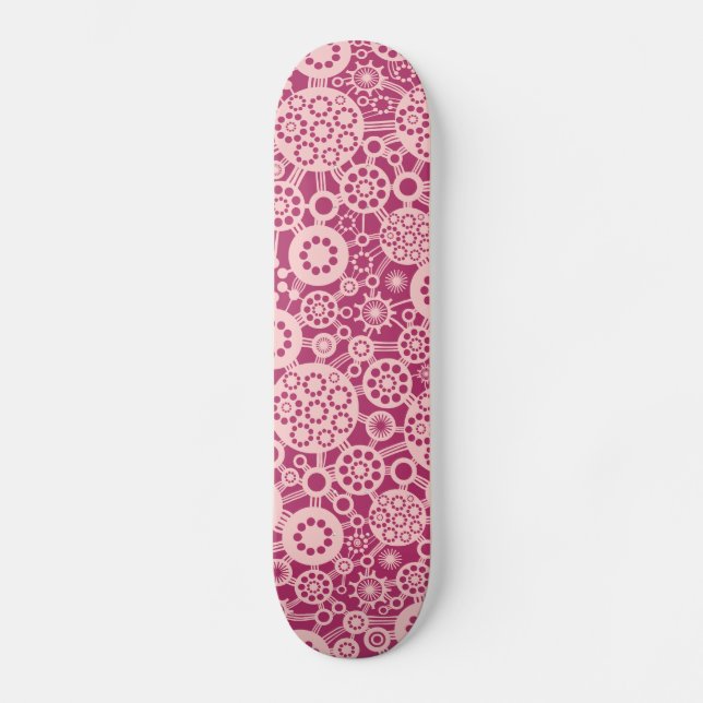Ekosystem - Rosa mot brott Mini Skateboard Bräda 18,7 Cm (Framsida)
