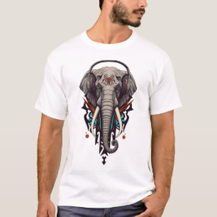 Ekot av jättar – Abstrakt elefant i ljud T Shirt