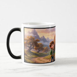 Ekot från det förflutna Whimsical pojke och bisono Magisk Mugg