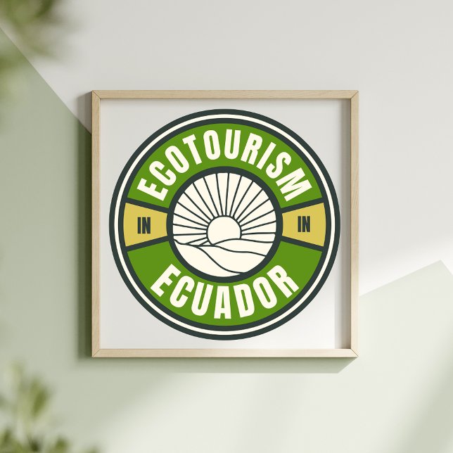 Ekoturism i Ecuador Grönt Slow Travel Poster (Skapare uppladdad)