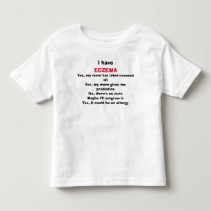 Eksem bränning ifrågasätter, svarat tee shirt