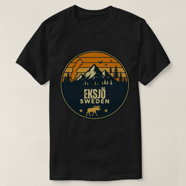 Eksjö, Sverigen Sverige T Shirt (Design framsida)