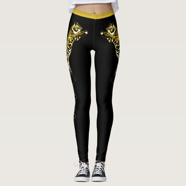 Ekstream Golden Tiger Leggings (Framsida)