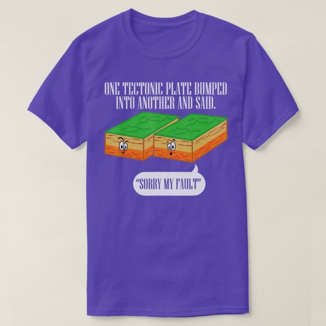 Ektoniskt platt, underlig jordbävning - tyvärr mit t shirt (Design framsida)