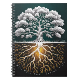 Ekträd Styrka Tro Journal - Rooted Design Anteckningsbok