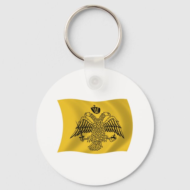 Ekumeniska patriarkens flagghänge nyckelring (Framsida)