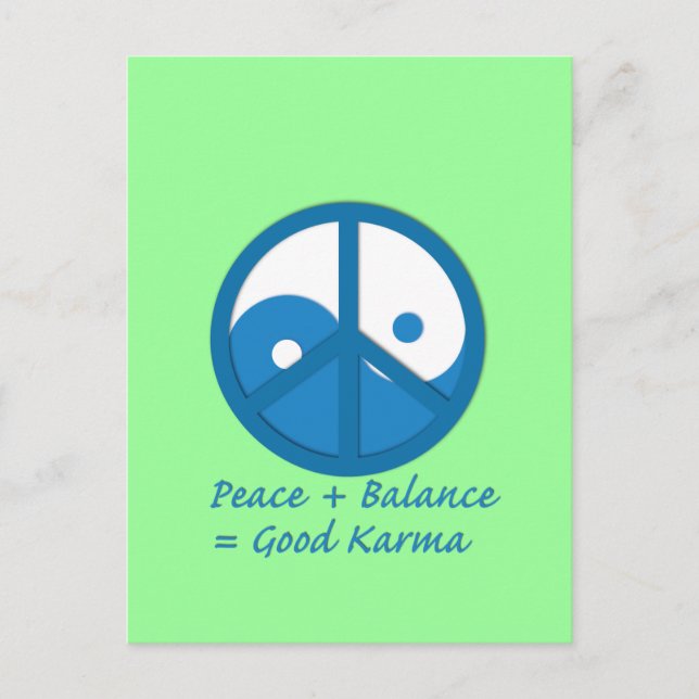 Ekvation för Bra Karma Vykort (Framsida)
