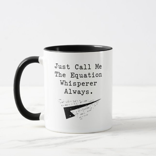 Ekvation Viskare Matematik Geni Problemlösare Mugg (Vänster)