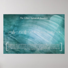 Ekvationen Callan-Symanzik - Math Poster