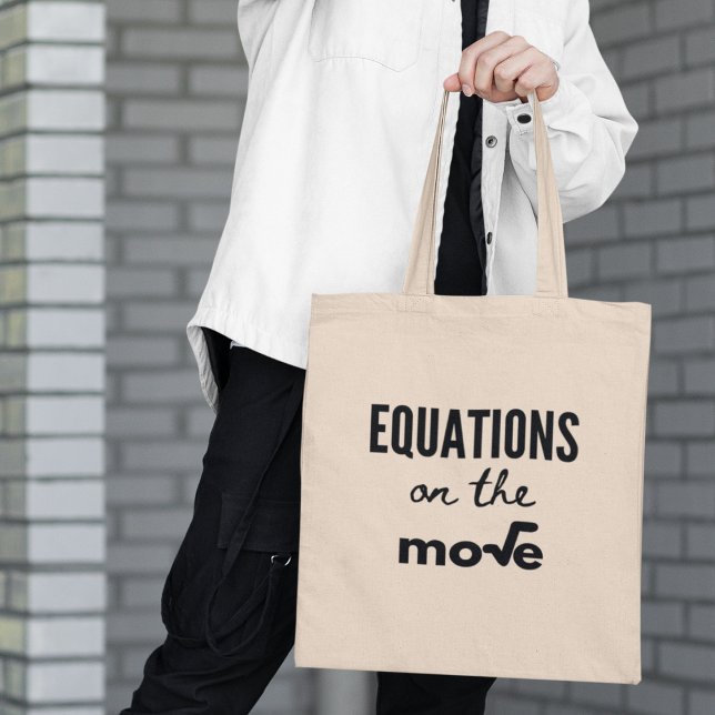 Ekvationer på språng Coola mattelehrerpresent Tygkasse (Shop now and add a dash of maths magic to your daily lifestyle! )
