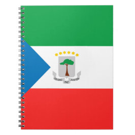 Ekvatorialguinea flagga anteckningsbok