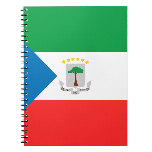 Ekvatorialguinea flagga anteckningsbok (Framsidan)