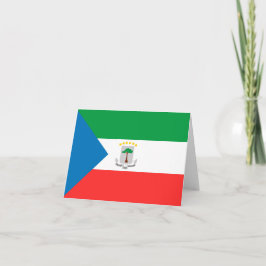 Ekvatorialguinea flagga anteckningskort