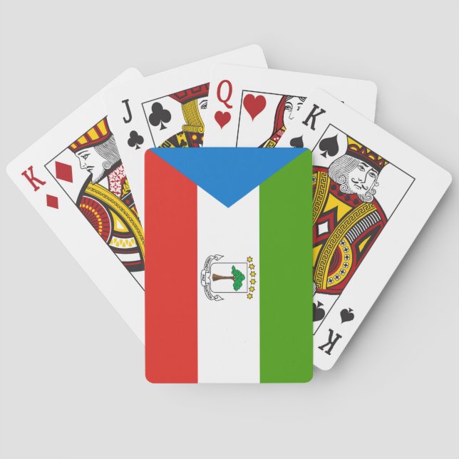 Ekvatorialguinea Flagga Casinokort (Baksidan)