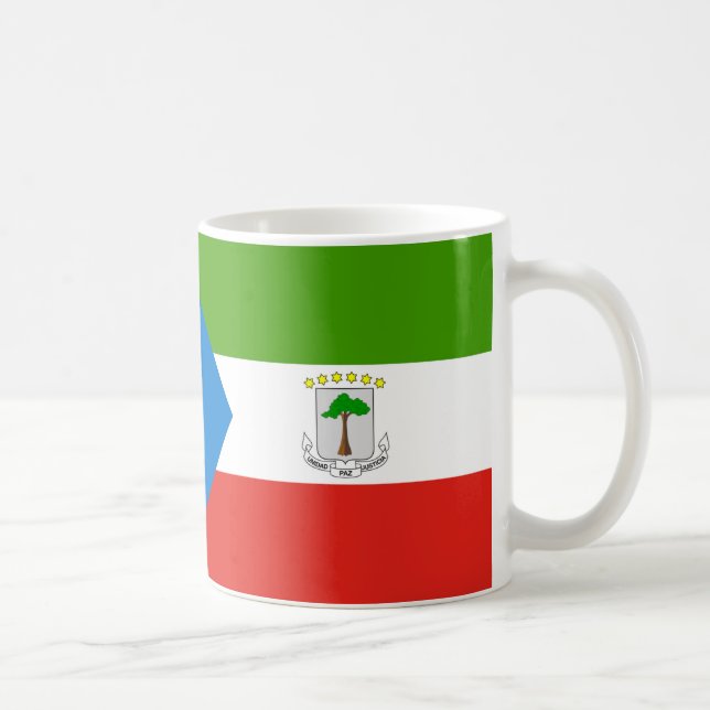 Ekvatorialguinea Flagga Ceramic Mugg (Höger)