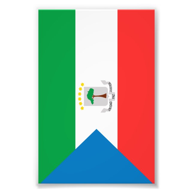 Ekvatorialguinea flagga fototryck (Framsidan)