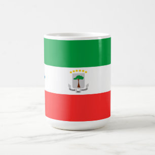 Ekvatorialguinea flagga kaffemugg