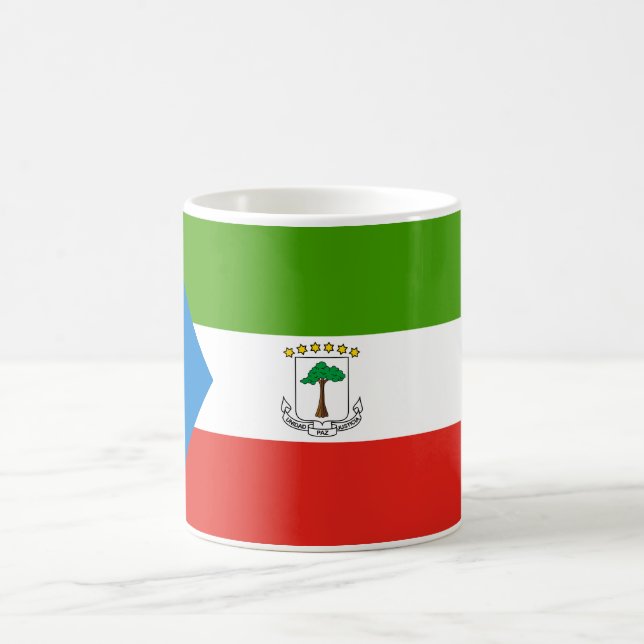 Ekvatorialguinea Flagga Kaffemugg (Center)