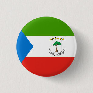 Ekvatorialguinea Flagga Knapp