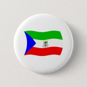 Ekvatorialguinea Flagga Knapp