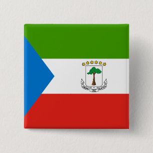 Ekvatorialguinea Flagga Knapp