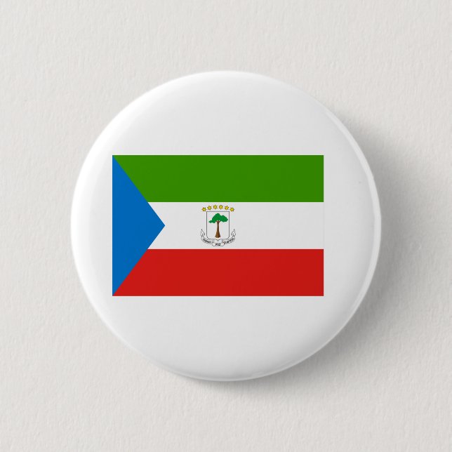 Ekvatorialguinea Flagga Knapp (Framsida)