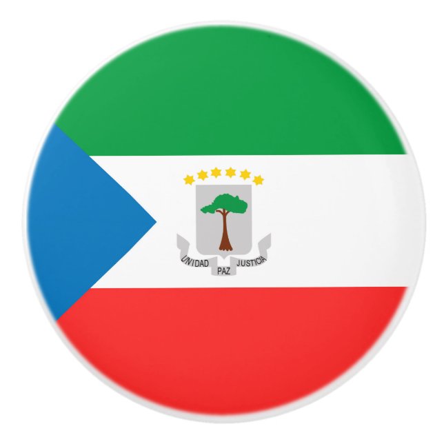 Ekvatorialguinea flagga knopp (Framsidan)