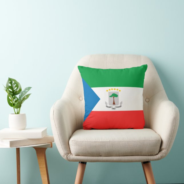 Ekvatorialguinea flagga kudde (Stol)