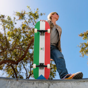 Ekvatorialguinea flagga mini skateboard bräda 18,5 cm