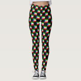 Ekvatorialguinea Flagga Mönster Leggings