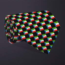 Ekvatorialguinea Flagga Mönster Slips