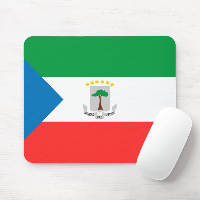 Ekvatorialguinea flagga musmatta (Med mus)