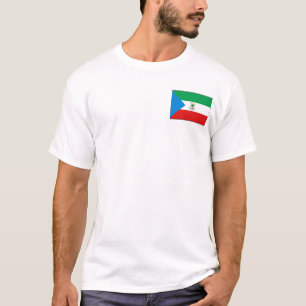 Ekvatorialguinea flagga och kartaT-tröja Tröja