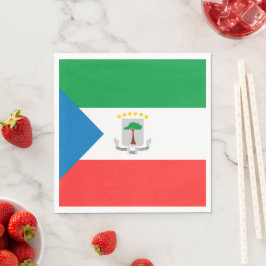 Ekvatorialguinea flagga pappersservett
