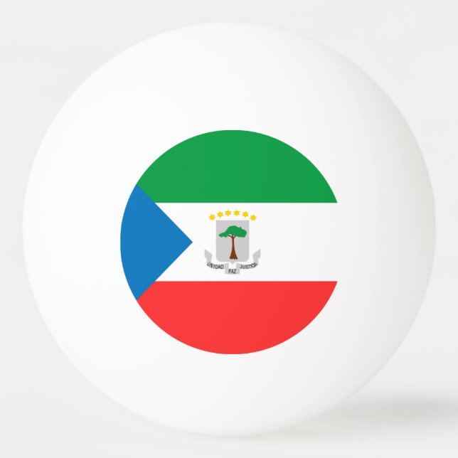 Ekvatorialguinea flagga pingisboll (Framsidan)