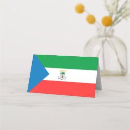 Ekvatorialguinea flagga placeringskort