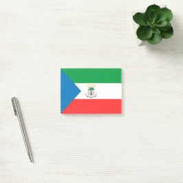 Ekvatorialguinea flagga post-it block
