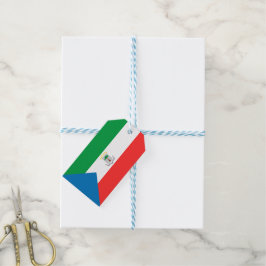 Ekvatorialguinea flagga presentetikett