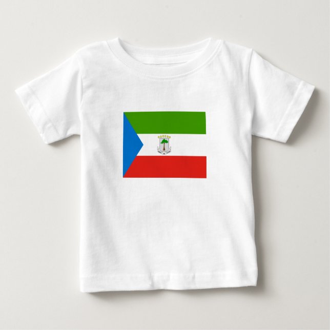 Ekvatorialguinea Flagga T Shirt (Framsida)