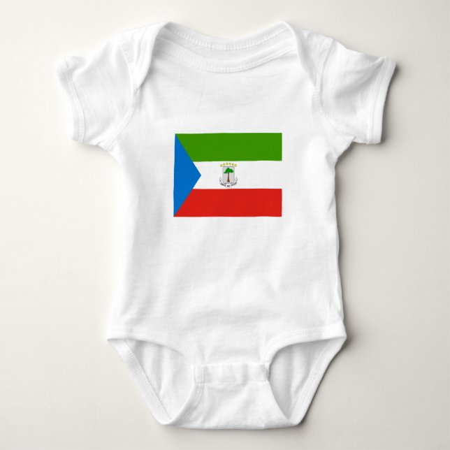 Ekvatorialguinea Flagga T Shirt (Framsida)