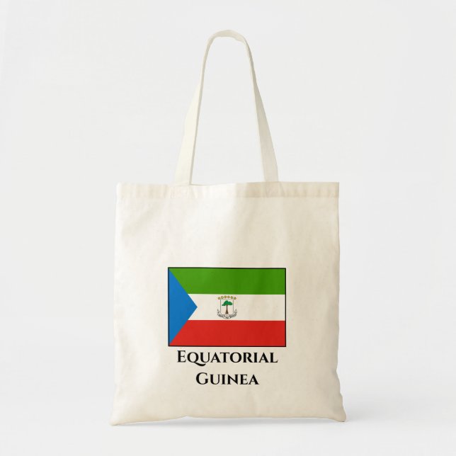 Ekvatorialguinea Flagga Tygkasse (Framsidan)